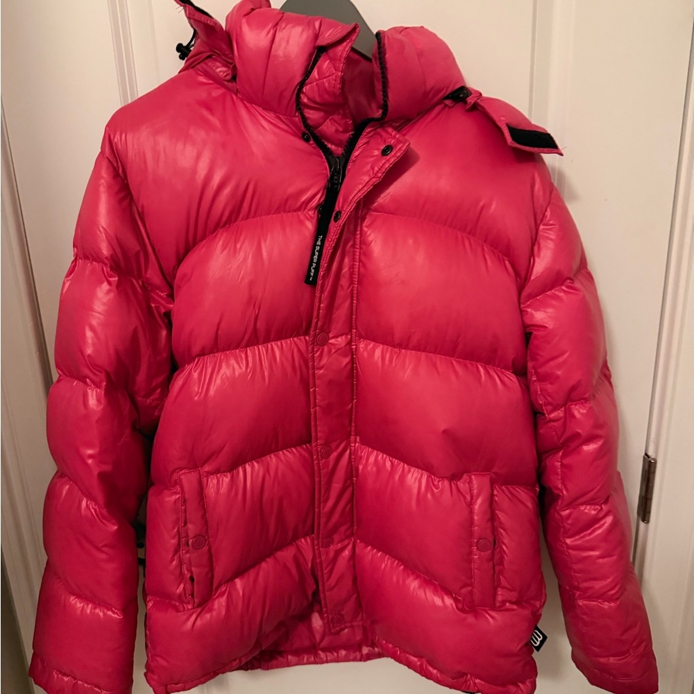 Aritzia Red Puffer Jacket